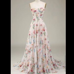 Floral Prom Dress — Never worn